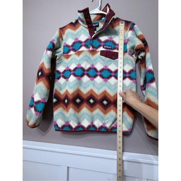 Vintage Patagonia Synchilla Fleece Pullover Sweater Timber Twist Aztec Print XS - Picture 9 of 12